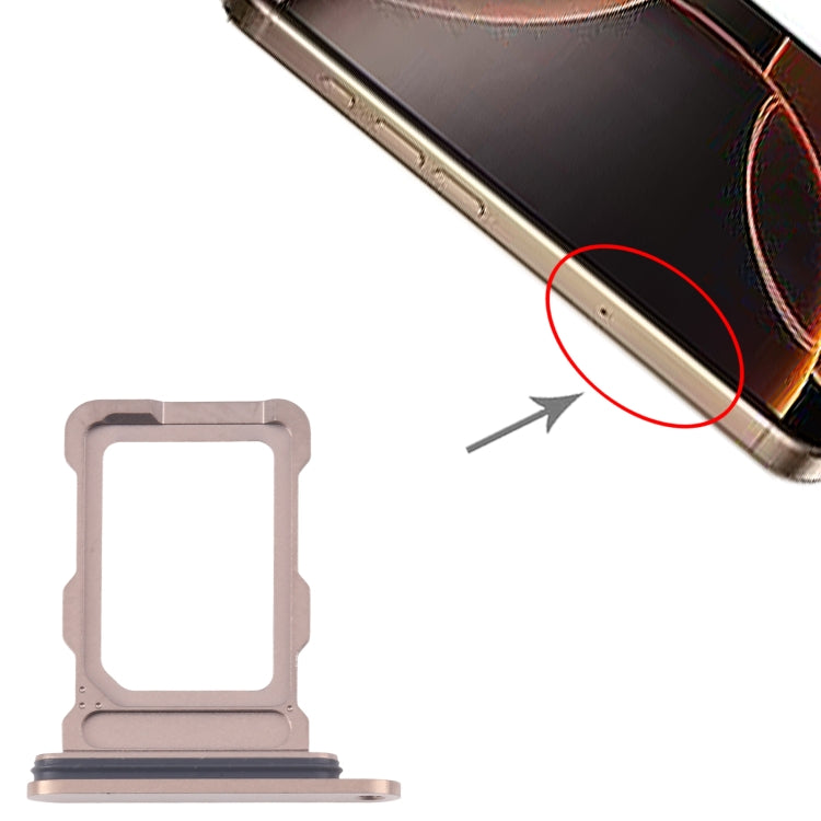 For iPhone 16 Pro Max SIM Card Tray (Gold) by buy2fix