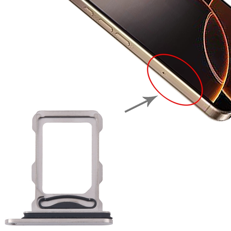 For iPhone 16 Pro Max SIM + SIM Card Tray (Titanium Color) by buy2fix
