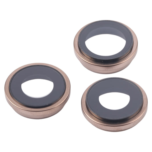 For iPhone 16 Pro Max 3pcs/Set Camera Lens Cover (Gold) - Camera Series by buy2fix | Online Shopping UK | buy2fix