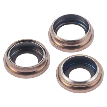 For iPhone 16 Pro Max 3pcs/Set Camera Lens Cover (Gold) by buy2fix