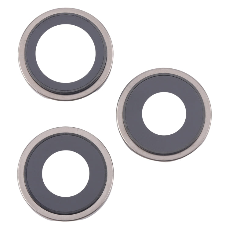 For iPhone 16 Pro Max 3pcs/Set Camera Lens Cover (Titanium Color) by buy2fix