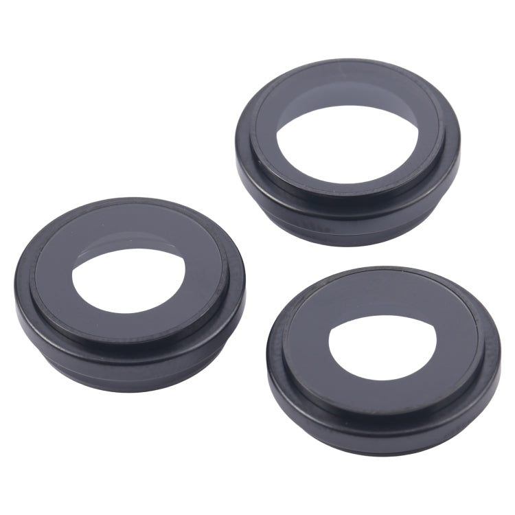 For iPhone 16 Pro 3pcs/Set Camera Lens Cover (Black) by buy2fix