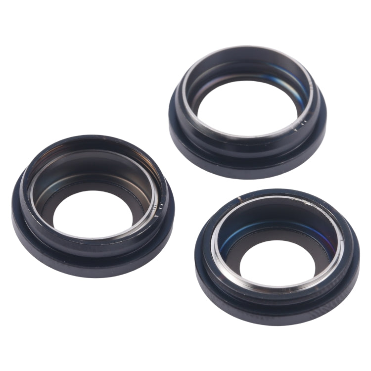 For iPhone 16 Pro 3pcs/Set Camera Lens Cover (Black) by buy2fix