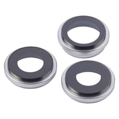 For iPhone 16 Pro 3pcs/Set Camera Lens Cover (Silver) by buy2fix