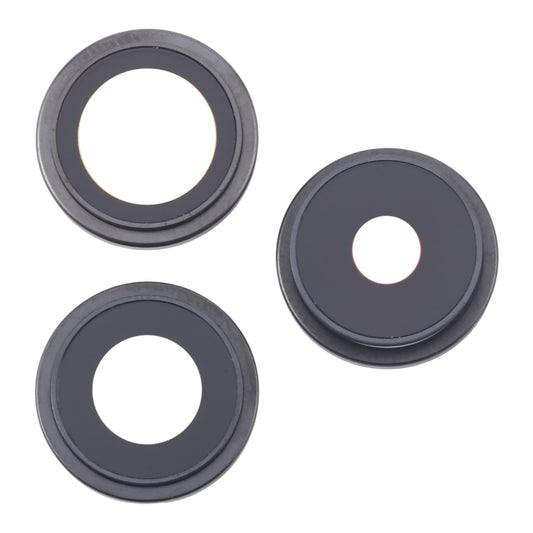 For iPhone 16 Pro 3pcs/Set Original Camera Lens Cover (Black) - Camera Series by buy2fix | Online Shopping UK | buy2fix