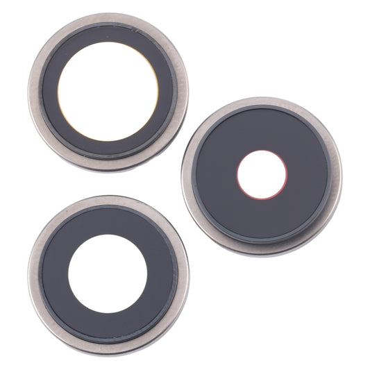 For iPhone 16 Pro 3pcs/Set Original Camera Lens Cover (Silver) - Camera Series by buy2fix | Online Shopping UK | buy2fix