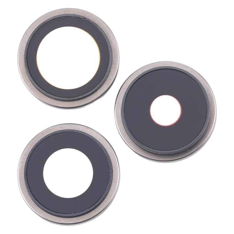 For iPhone 16 Pro 3pcs/Set Original Camera Lens Cover (Silver) - Camera Series by buy2fix | Online Shopping UK | buy2fix