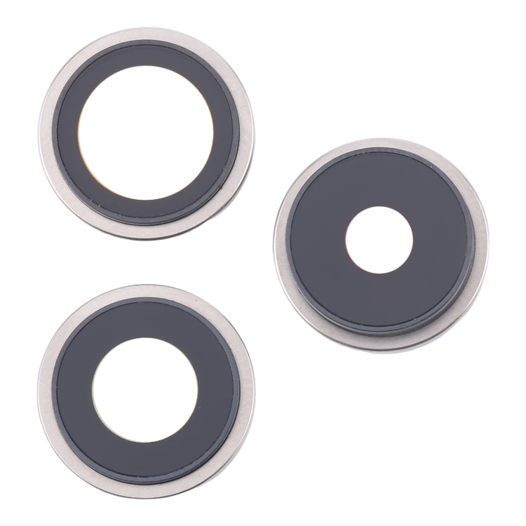 For iPhone 16 Pro 3pcs/Set Original Camera Lens Cover (White) by buy2fix