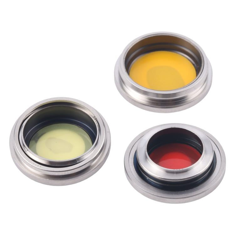 For iPhone 16 Pro 3pcs/Set Original Camera Lens Cover (White) by buy2fix