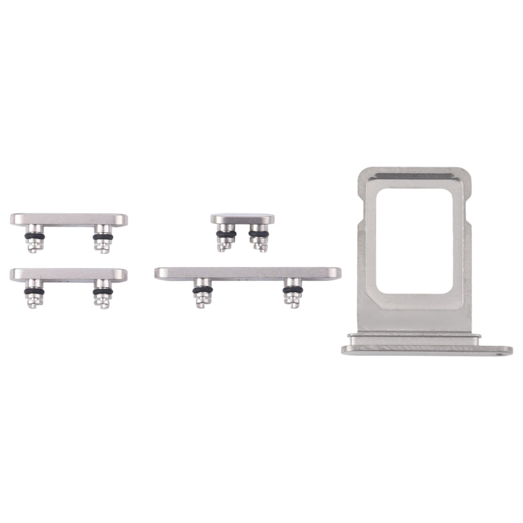 For iPhone 16 Pro Original SIM Card Tray + SIM Card Tray + Side Keys (White) by buy2fix