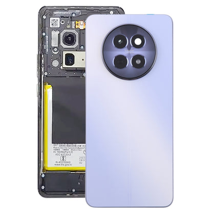 For Realme 12 5G Original Battery Back Cover with Middle Frame(Purple) - Back Cover by buy2fix | Online Shopping UK | buy2fix