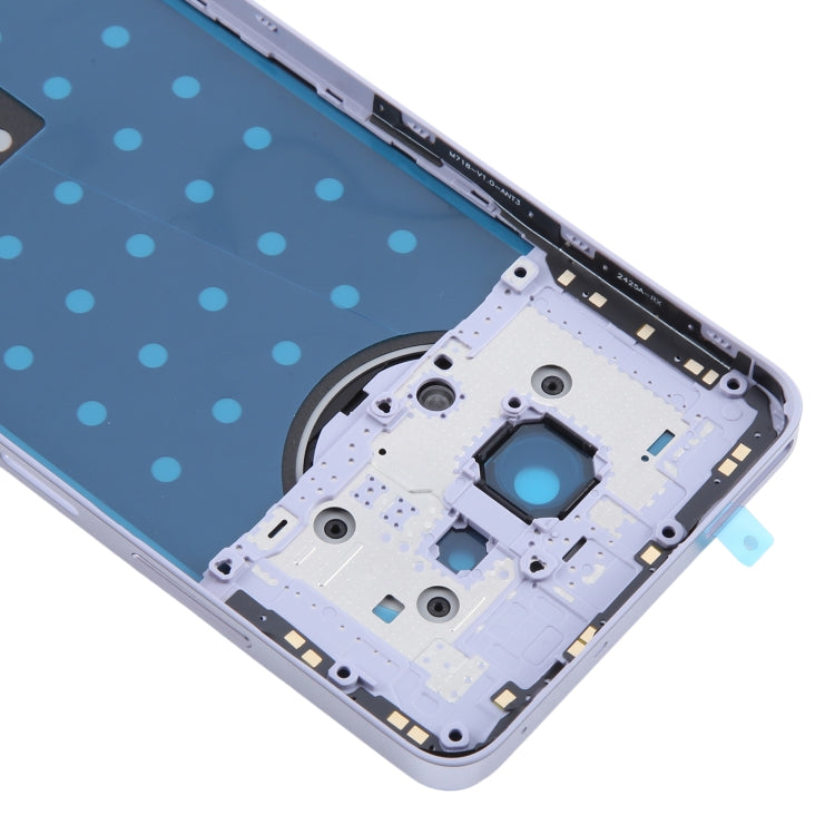 For Realme 12 5G Original Battery Back Cover with Middle Frame(Purple) - Back Cover by buy2fix | Online Shopping UK | buy2fix
