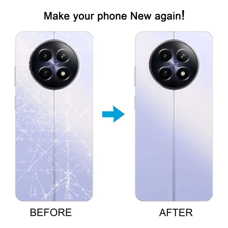For Realme 12 5G Original Battery Back Cover with Middle Frame(Purple) - Back Cover by buy2fix | Online Shopping UK | buy2fix