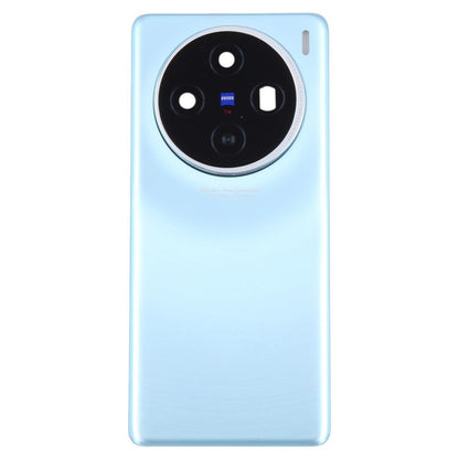 For vivo X100 Battery Back Cover with Camera Lens Cover(Blue) - Back Cover by buy2fix | Online Shopping UK | buy2fix