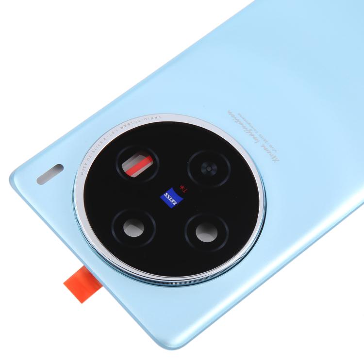 For vivo X100 Battery Back Cover with Camera Lens Cover(Blue) - Back Cover by buy2fix | Online Shopping UK | buy2fix