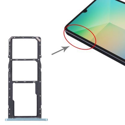 For Samsung Galaxy A06 SM-A065F Original SIM Card Tray + SIM Card Tray + Micro SD Card Tray (Green) - Card Tray by buy2fix | Online Shopping UK | buy2fix