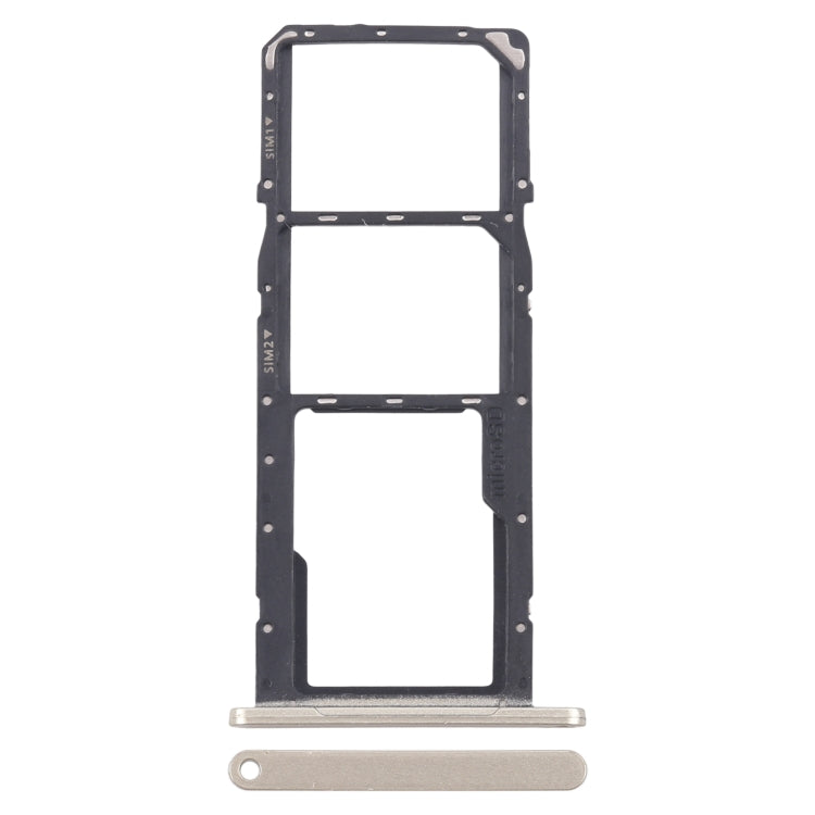 For Samsung Galaxy A06 SM-A065F Original SIM Card Tray + SIM Card Tray + Micro SD Card Tray (Gold) - Card Tray by buy2fix | Online Shopping UK | buy2fix