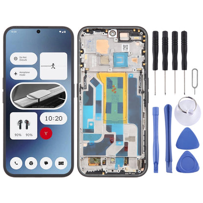 For Nothing Phone (2A) A142 5G Original AMOLED LCD Screen Digitizer Full Assembly with Frame (Black) - For Nothing by buy2fix | Online Shopping UK | buy2fix