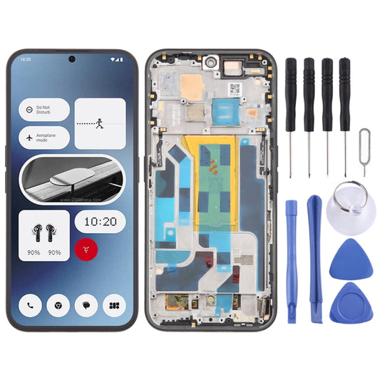 For Nothing Phone (2A) A142 5G Original AMOLED LCD Screen Digitizer Full Assembly with Frame (Black) - For Nothing by buy2fix | Online Shopping UK | buy2fix