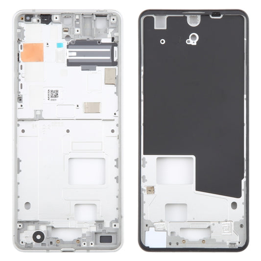 For Sharp Aquos R5G Original Middle Frame Bezel Plate (Silver) - For Sharp by buy2fix | Online Shopping UK | buy2fix