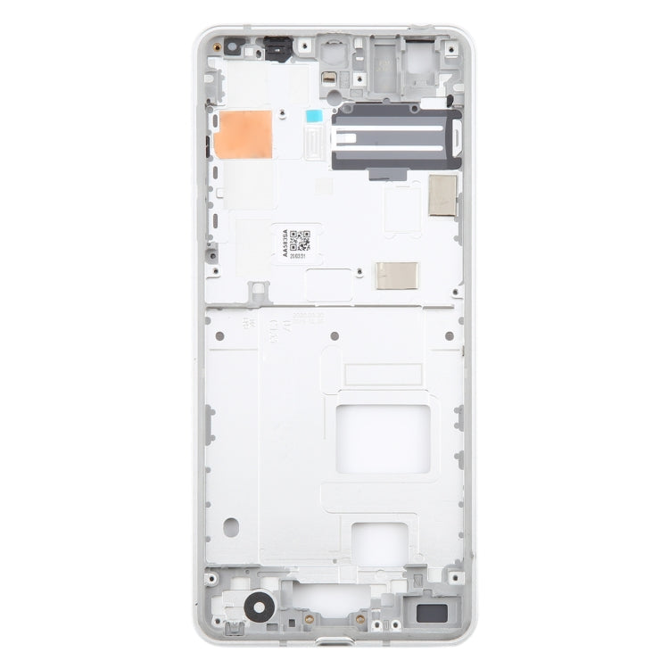 For Sharp Aquos R5G Original Middle Frame Bezel Plate (Silver) - For Sharp by buy2fix | Online Shopping UK | buy2fix