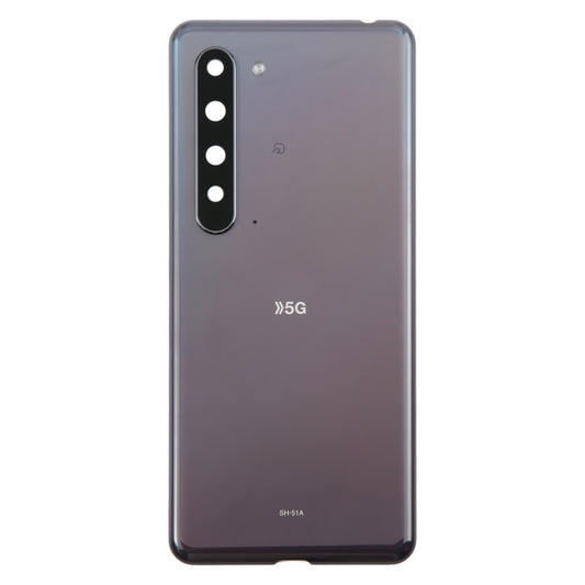 For Sharp Aquos R5G Original Battery Back Cover(Black) - For Sharp by buy2fix | Online Shopping UK | buy2fix