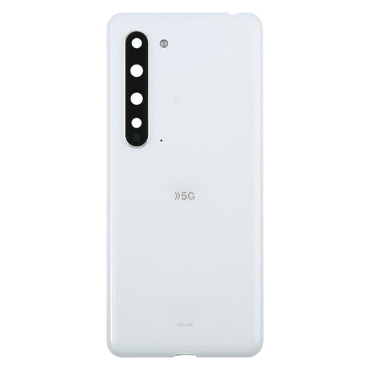 For Sharp Aquos R5G Original Battery Back Cover(White) - For Sharp by buy2fix | Online Shopping UK | buy2fix