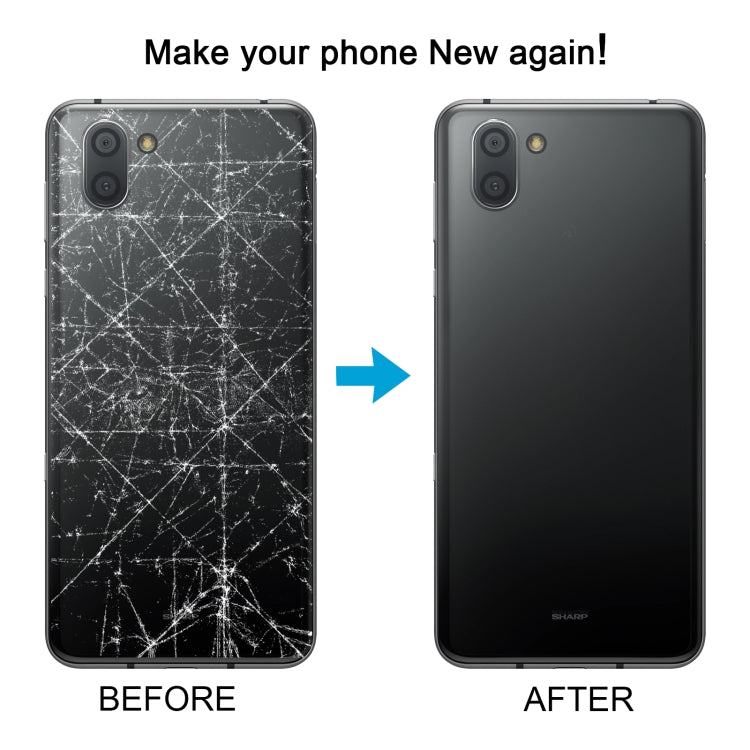 For Sharp Aquos R3 Original Battery Back Cover(Black) - For Sharp by buy2fix | Online Shopping UK | buy2fix