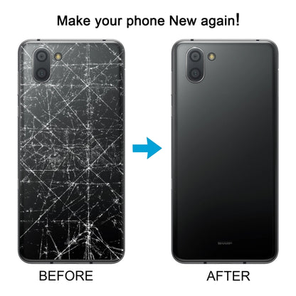 For Sharp Aquos R3 Original Battery Back Cover(Black) - For Sharp by buy2fix | Online Shopping UK | buy2fix