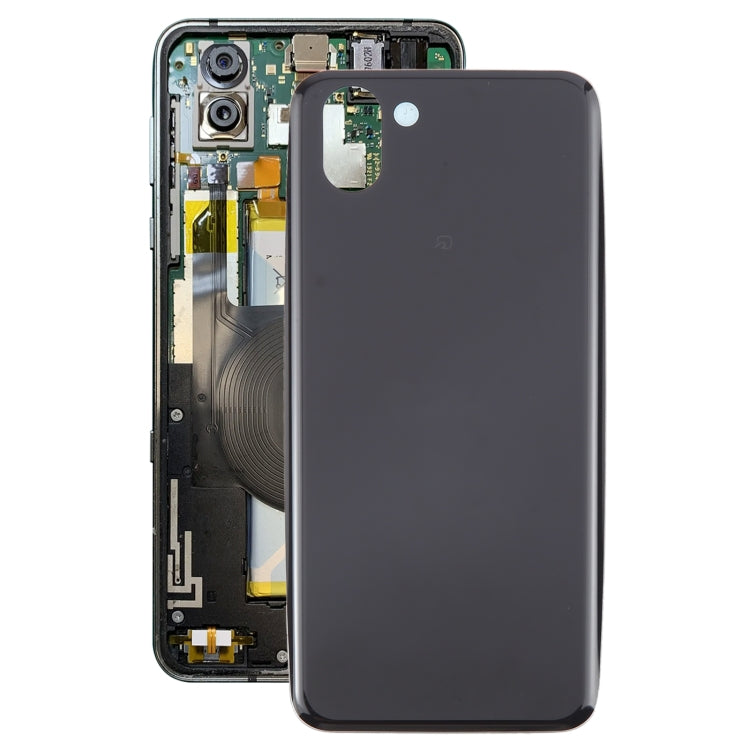 For Sharp Aquos R2 Original Battery Back Cover(Black) - For Sharp by buy2fix | Online Shopping UK | buy2fix