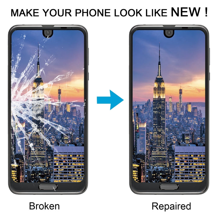 For Sharp Aquos R2 Touch Panel (Black) - For Sharp by buy2fix | Online Shopping UK | buy2fix