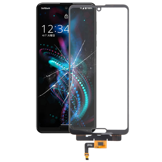For Sharp Aquos R5G Touch Panel (Black) - For Sharp by buy2fix | Online Shopping UK | buy2fix