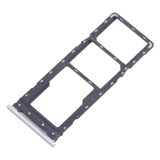 For Infinix Hot 30 Play NFC X6835 5pcs SIM Card Tray + SIM Card Tray + Micro SD Card Tray (Silver) - Card Tray by buy2fix | Online Shopping UK | buy2fix