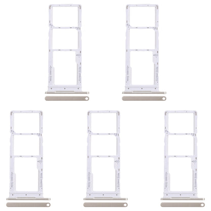 For Infinix Smart 8 X6525 5pcs SIM Card Tray + SIM Card Tray + Micro SD Card Tray (Gold) - Card Tray by buy2fix | Online Shopping UK | buy2fix
