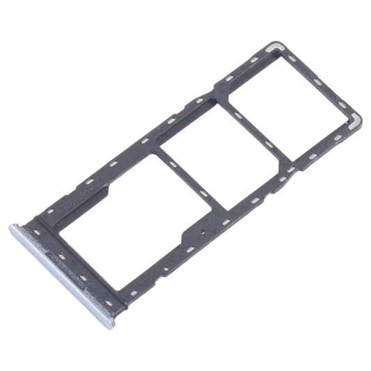 For Infinix Smart 8 X6525 5pcs SIM Card Tray + SIM Card Tray + Micro SD Card Tray (Silver) - Card Tray by buy2fix | Online Shopping UK | buy2fix