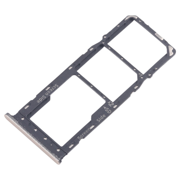 For Infinix Smart 8 Plus X6526 5pcs SIM Card Tray + SIM Card Tray + Micro SD Card Tray (Gold) - Card Tray by buy2fix | Online Shopping UK | buy2fix