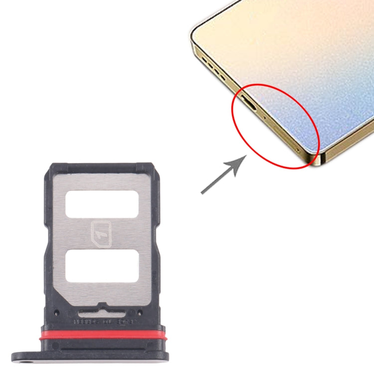 For Infinix Note 40 4G X6853 5pcs SIM Card Tray + SIM Card Tray (Gold) - Card Tray by buy2fix | Online Shopping UK | buy2fix