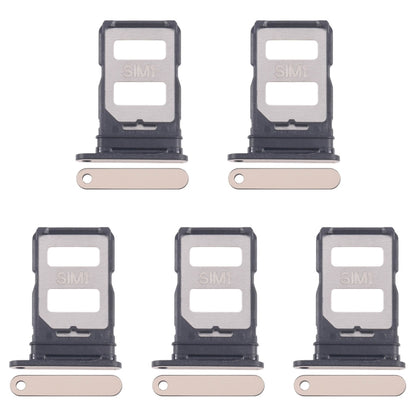 For Infinix Zero 30 5G 5pcs SIM Card Tray + SIM Card Tray (Gold) - Card Tray by buy2fix | Online Shopping UK | buy2fix