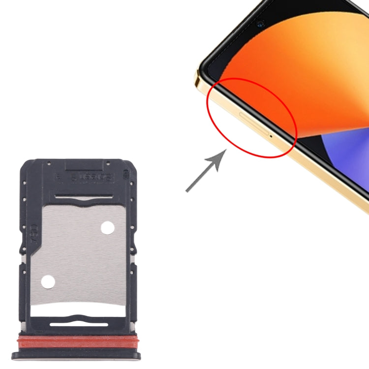 For Infinix Note 30 5G X6711 5pcs SIM Card Tray + SIM Card Tray + Micro SD Card Tray (Gold) - Card Tray by buy2fix | Online Shopping UK | buy2fix