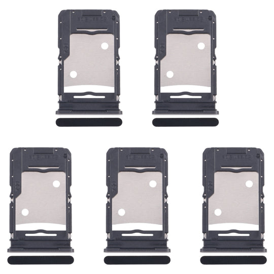 For Infinix Note 30 X6833B 5pcs SIM Card Tray + SIM Card Tray + Micro SD Card Tray (Black)