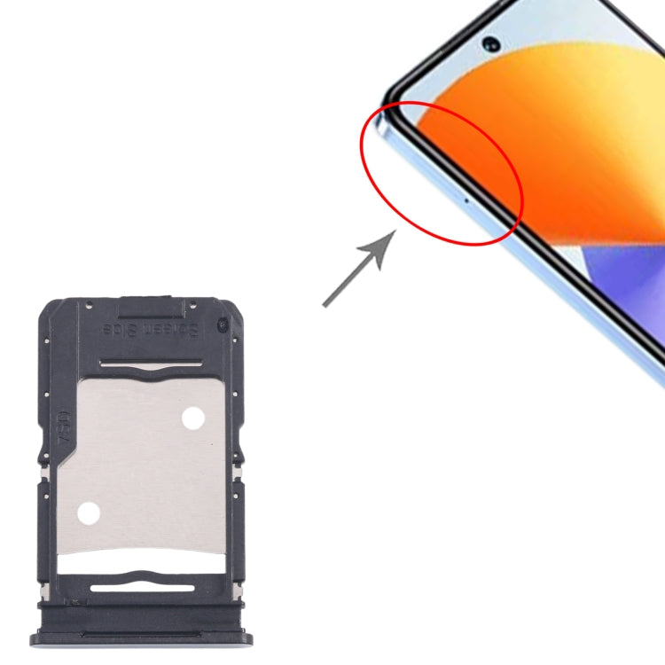For Infinix Note 30 X6833B 5pcs SIM Card Tray + SIM Card Tray + Micro SD Card Tray (Blue) - Card Tray by buy2fix | Online Shopping UK | buy2fix