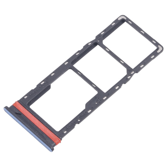 For Infinix Hot 40i X6528B 5pcs SIM Card Tray + SIM Card Tray + Micro SD Card Tray (Blue) - Card Tray by buy2fix | Online Shopping UK | buy2fix