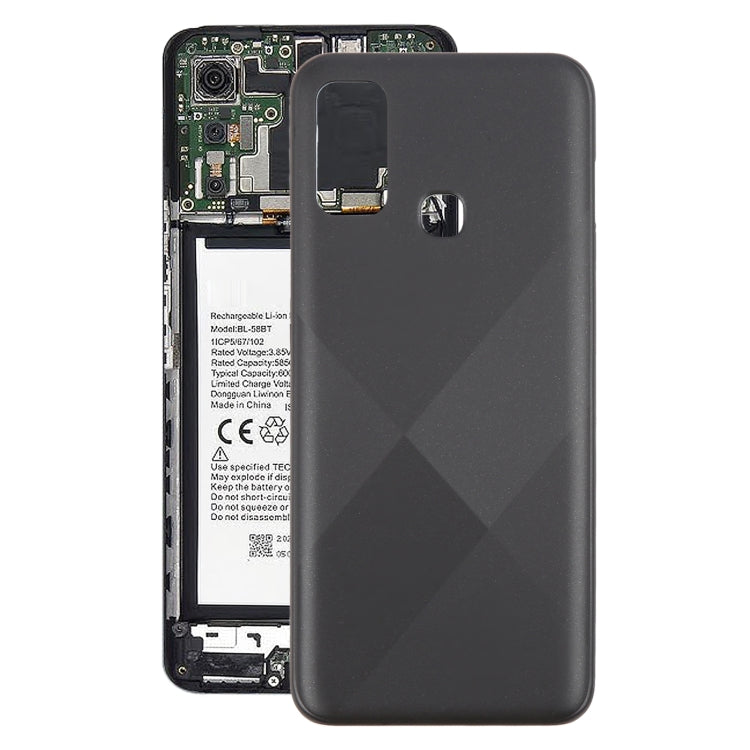 For Infinix Hot 9 Play X680 Original Battery Back Cover(Black) - Back Cover by buy2fix | Online Shopping UK | buy2fix