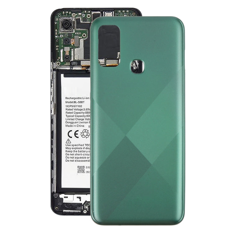 For Infinix Hot 9 Play X680 Original Battery Back Cover(Green) - Back Cover by buy2fix | Online Shopping UK | buy2fix