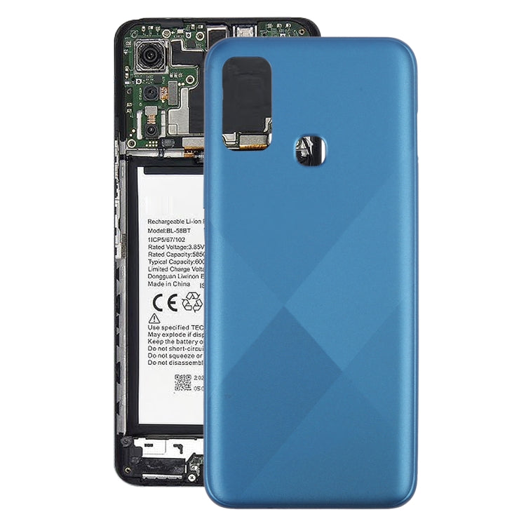 For Infinix Hot 9 Play X680 Original Battery Back Cover(Blue) - Back Cover by buy2fix | Online Shopping UK | buy2fix
