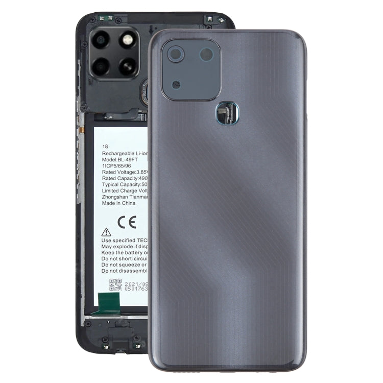 For Infinix Smart 6 X6511 Original Battery Back Cover(Black) - Back Cover by buy2fix | Online Shopping UK | buy2fix
