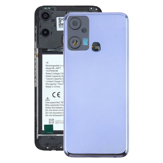 For Infinix Smart 6 Plus India X6823 Original Battery Back Cover(Grey) - Back Cover by buy2fix | Online Shopping UK | buy2fix