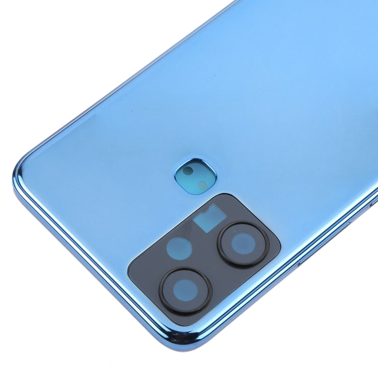 For Infinix Smart 6 Plus India X6823 Original Battery Back Cover(Blue) - Back Cover by buy2fix | Online Shopping UK | buy2fix
