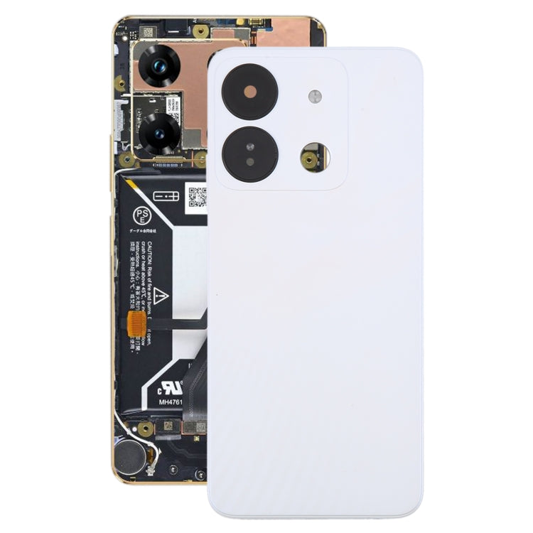 For Infinix Smart 7 HD X6516 Original Battery Back Cover(White) - Back Cover by buy2fix | Online Shopping UK | buy2fix