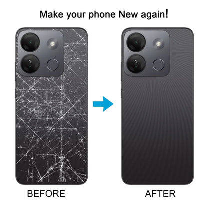 For Infinix Smart 7 HD X6516 Original Battery Back Cover(Black) - Back Cover by buy2fix | Online Shopping UK | buy2fix
